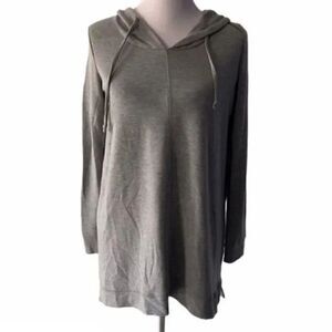 Cable & Gauge Hooded Grey Top size M